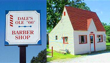 Dale's Barber Shop on Route 66 in Joplin